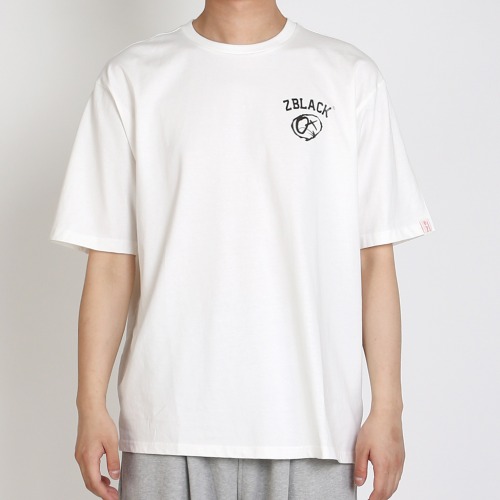 [100% 오가닉] OX ARCH SMALL GRAPHIC 반팔 티셔츠 WHITE-비보트
