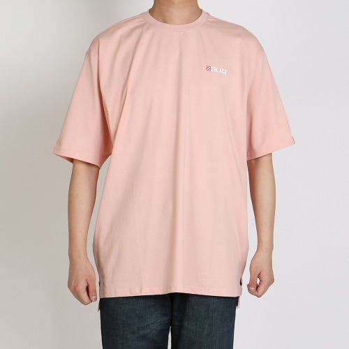 [100% 오가닉] SMALL LOGO SPIRIT COMBINATION VERSION 반팔 티셔츠 LIGHT PINK-비보트