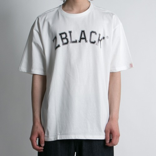 [100% 오가닉] FULL LOGO APPLIQUE ARCH VERSION 반팔 티셔츠 WHITE - BLACK GRAPHIC-비보트