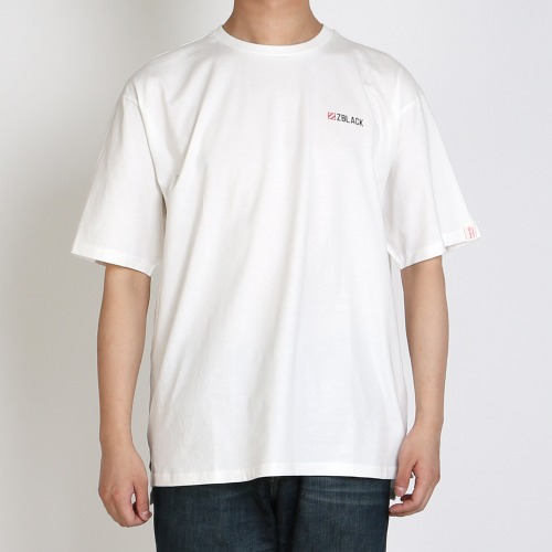 [100% 오가닉] SMALL LOGO SPIRIT COMBINATION VERSION 반팔 티셔츠 WHITE-비보트