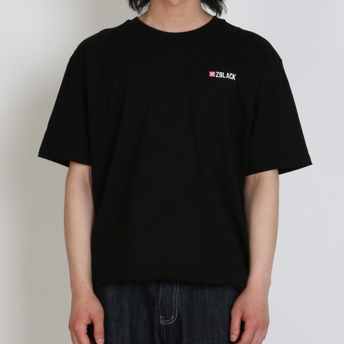 [100% 오가닉] SMALL LOGO SPIRIT COMBINATION VERSION 반팔 티셔츠 BLACK-비보트