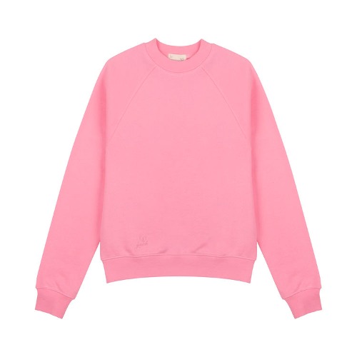 오가닉 면 베이직 프렌치 테리 맨투맨 Basic French Terry Sweatshirt (Pink)-비보트